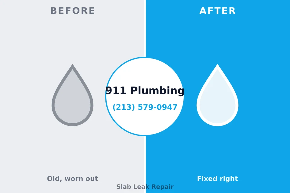 Before and after: plumbing repair Creve Coeur, IL